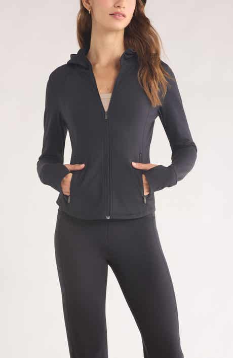 Zella Cozy Tech Zip Hooded Jacket