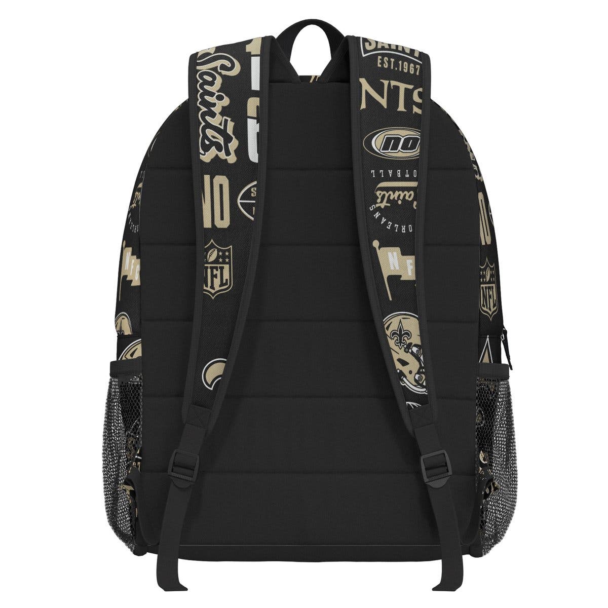 New Orleans Saints Backpack and Lunchbox Set, Alternate, color, Black