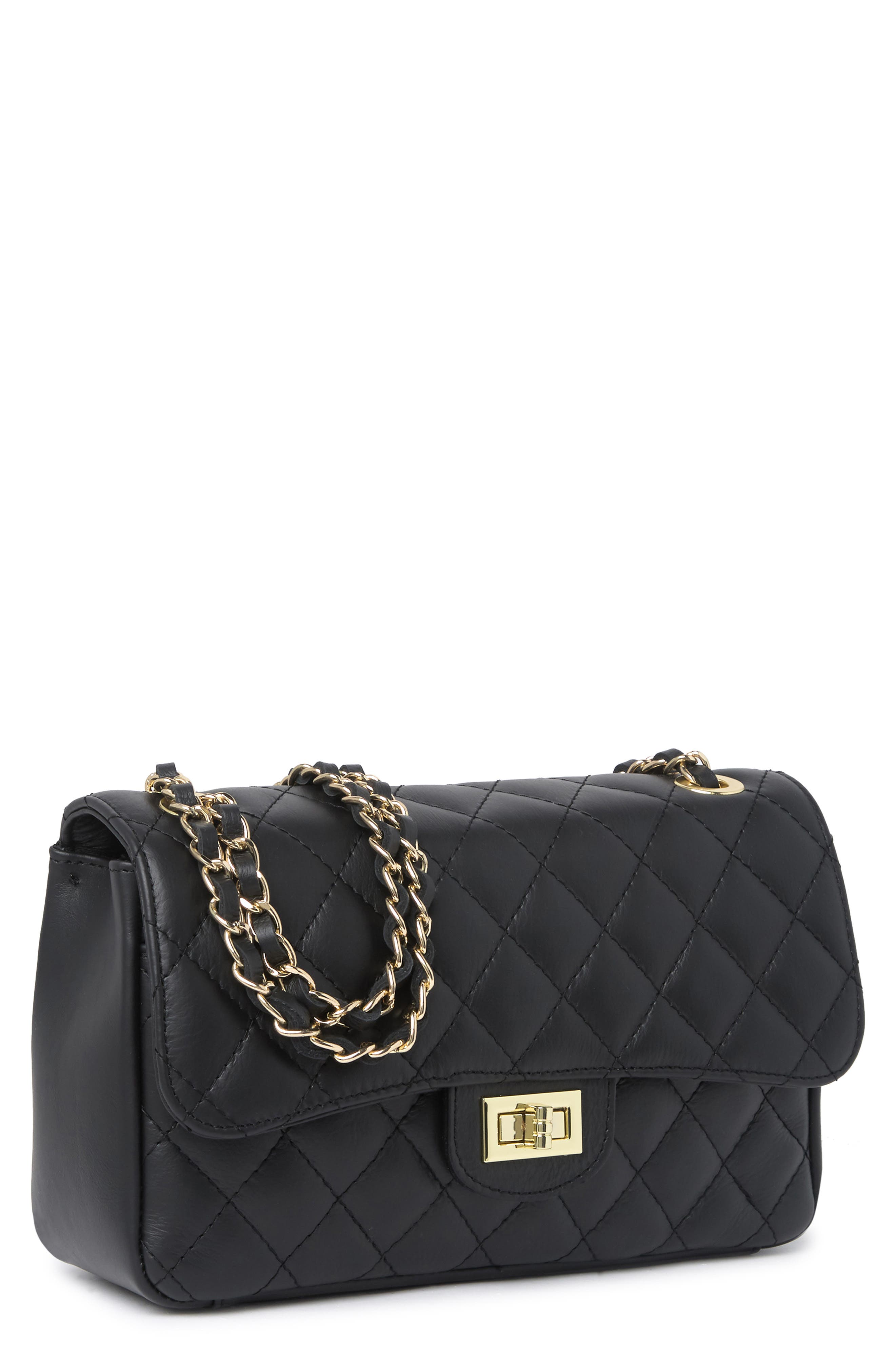 MARKESE Matalasse Quilted Leather Shoulder Bag, Alternate, color, 