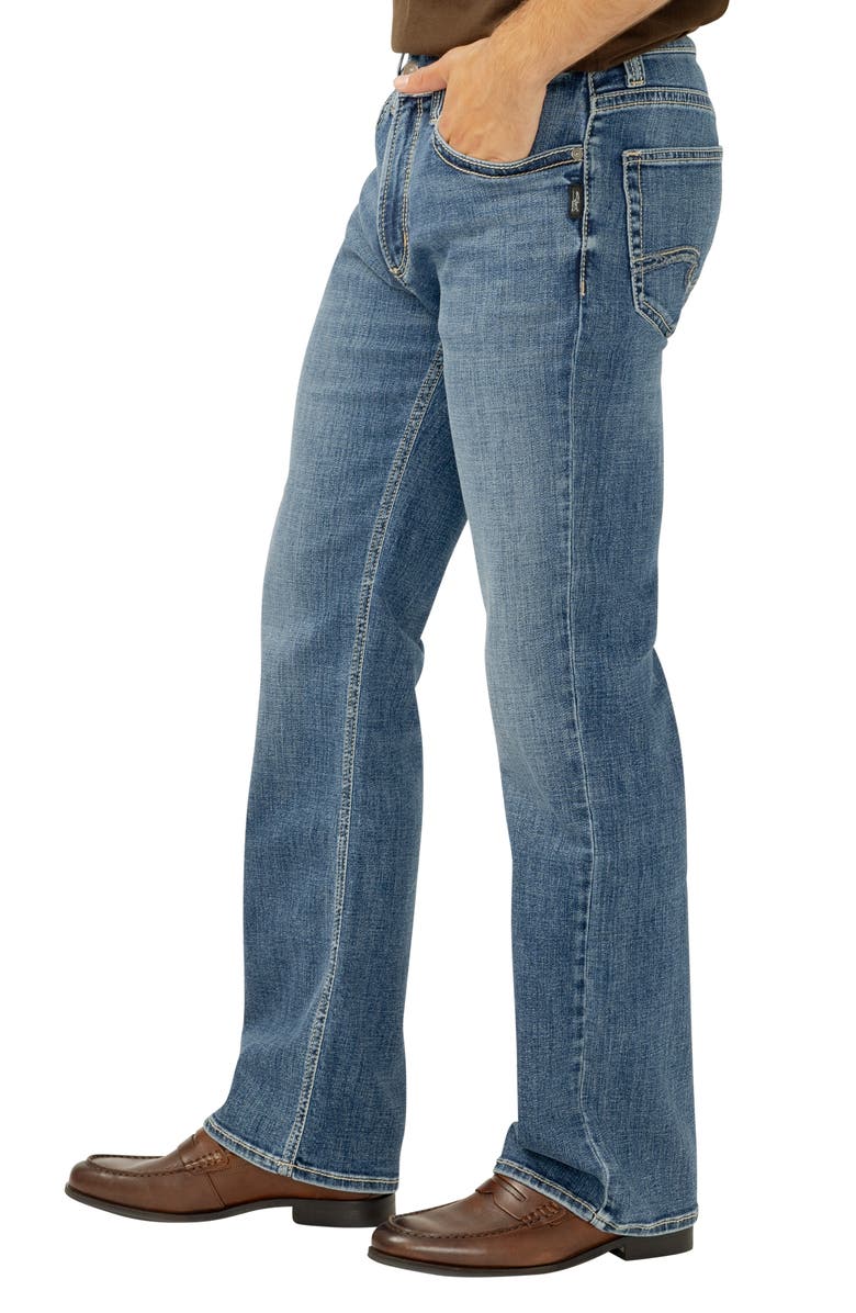 Silver Jeans Co. Zac Relaxed Fit Straight Leg Jeans, Alternate, color, Lisbon