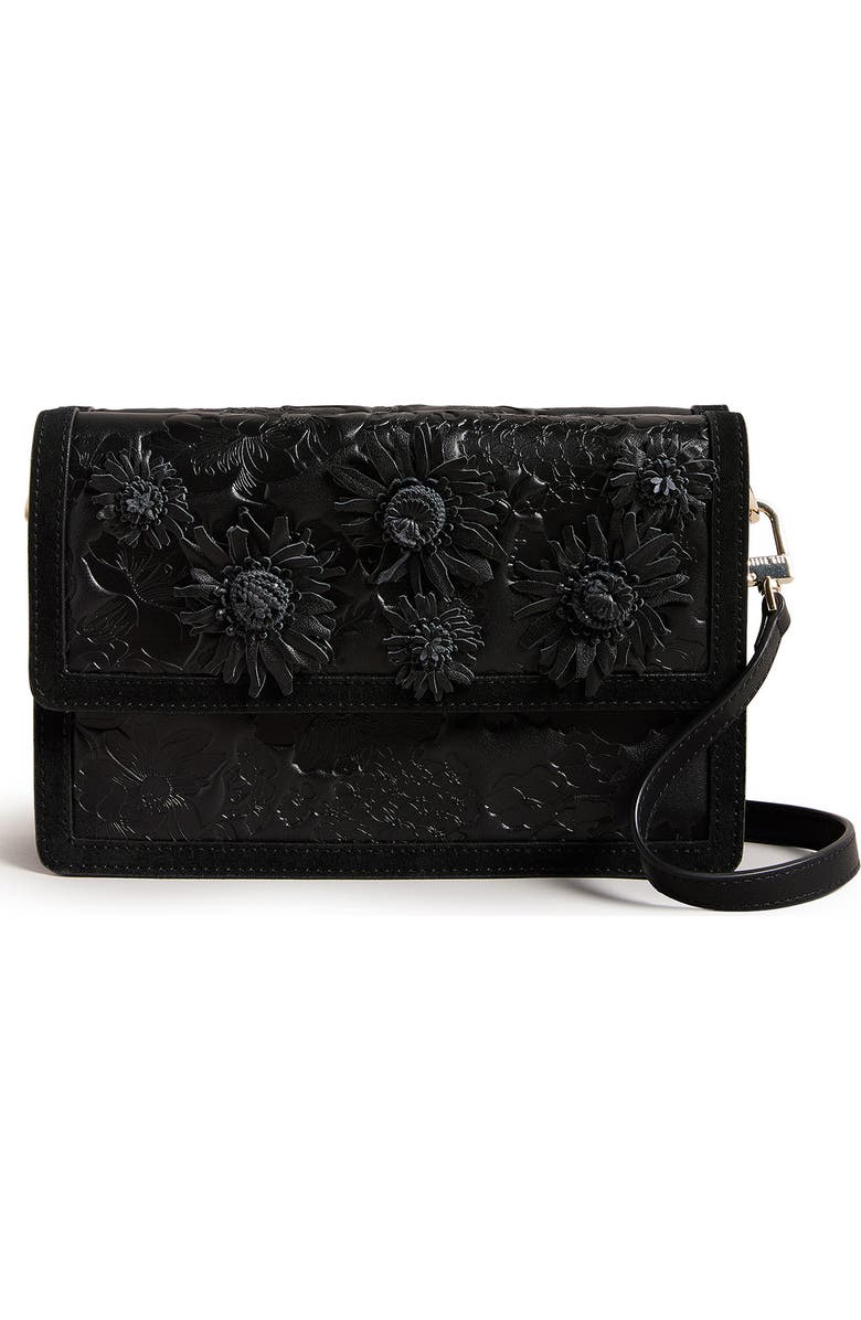 Ted Baker London Floresa Leather Shoulder Bag, Main, color,