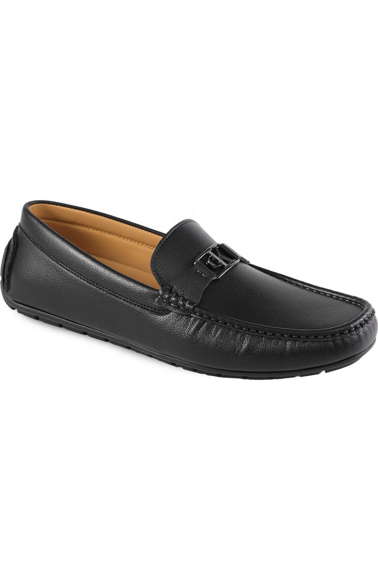 Calvin Klein Felty Moc Toe Driving Loafer, Main, color, Black