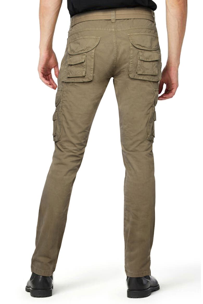 Belted Cotton Cargo Pants, Alternate, color, NEW KHAKI