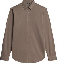 Theory Sylvain ND Structure Knit Button-Up Shirt