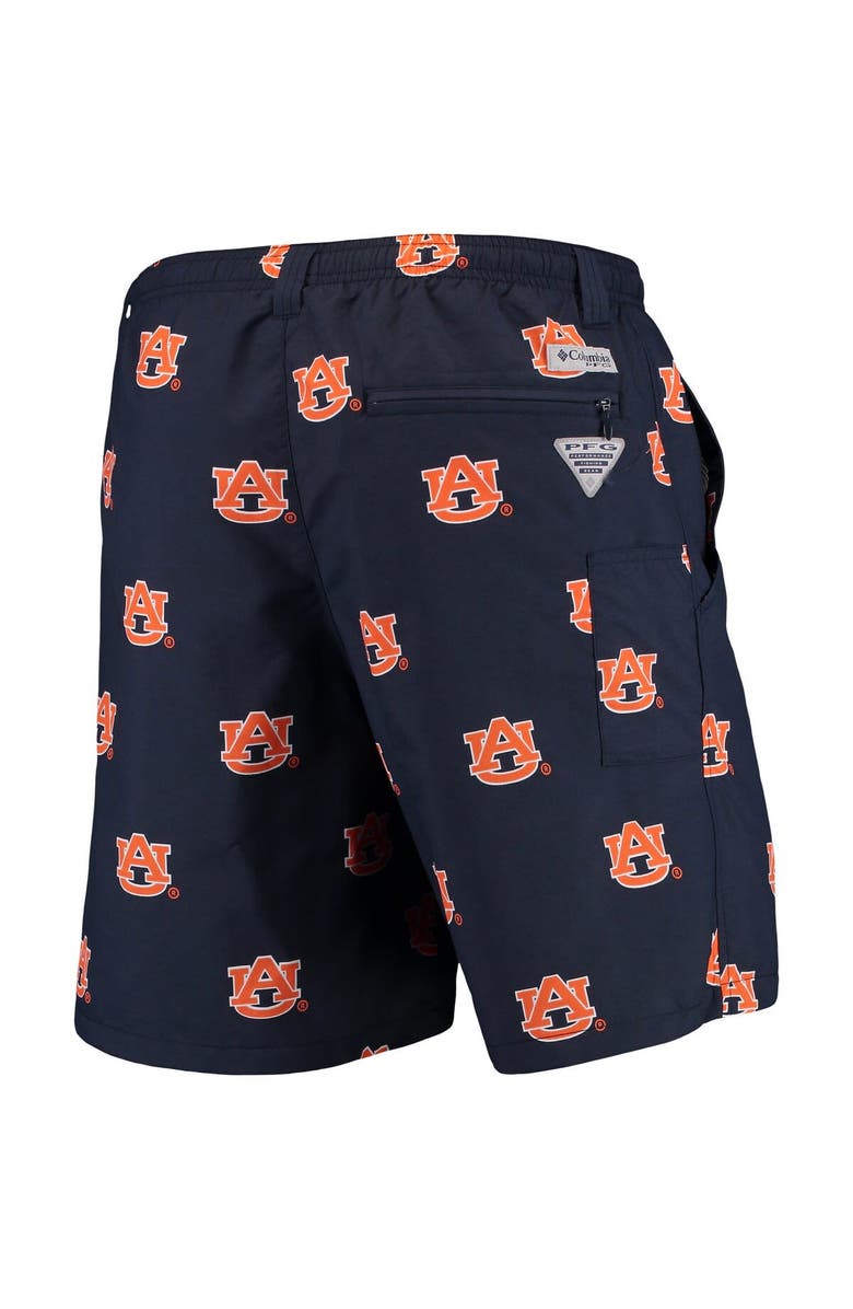 Columbia Men's Columbia PFG Navy Auburn Tigers Backcast II 8" Omni-Shade Hybrid Shorts, Alternate, color, Navy