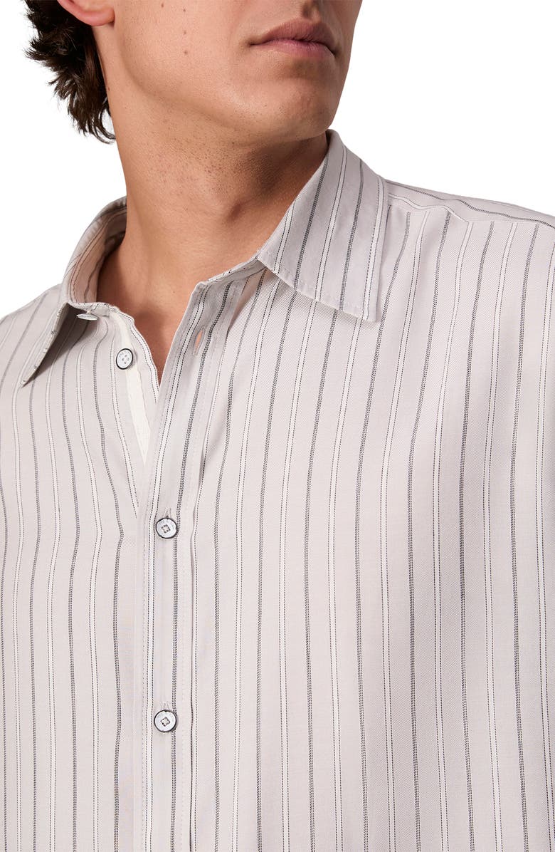 rag & bone Matthew Stripe Button-Up Shirt, Alternate, color, White Stripe
