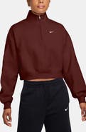 Nike Studio Fleece Oversize Crop Top