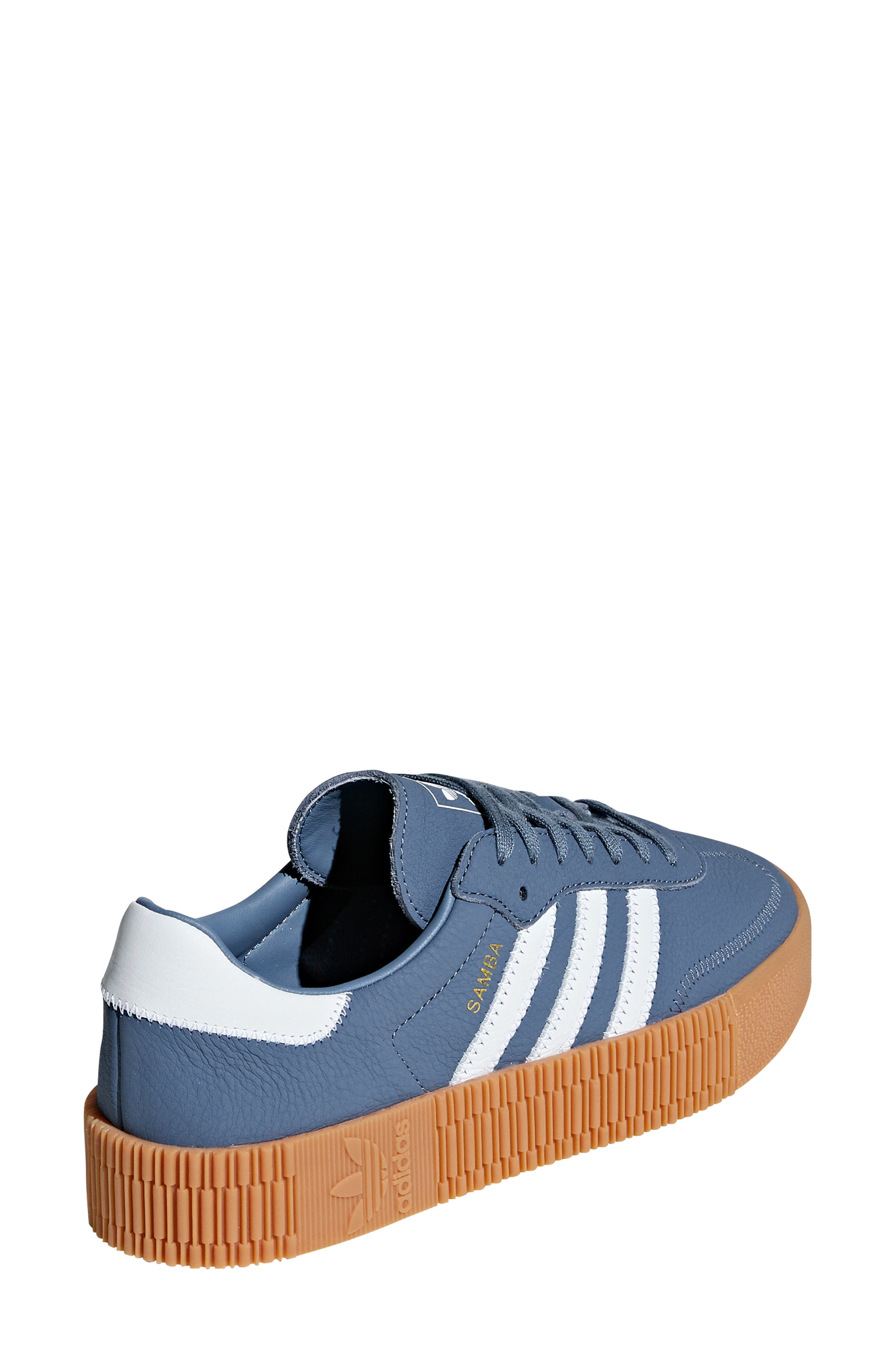Samba Rose Sneaker, Alternate, color, RAW STEEL/ WHITE/ GUM