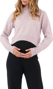 Ripe Maternity Tia Crop Maternity/Nursing Sweater