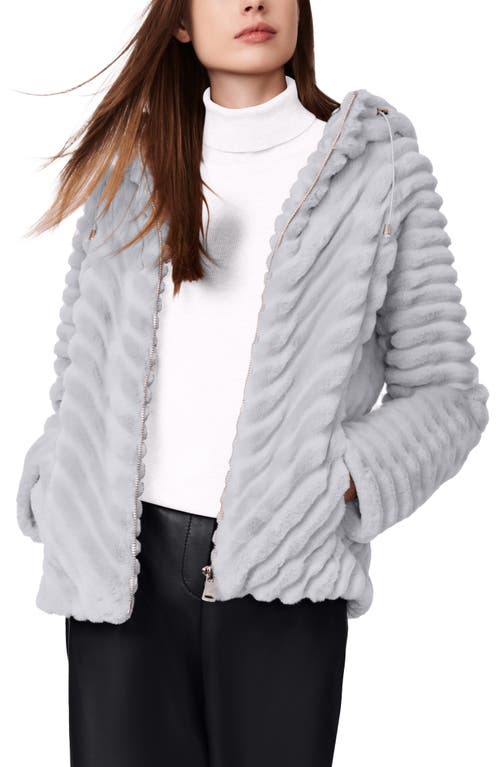 Bernardo Faux Fur Jacket In Gray