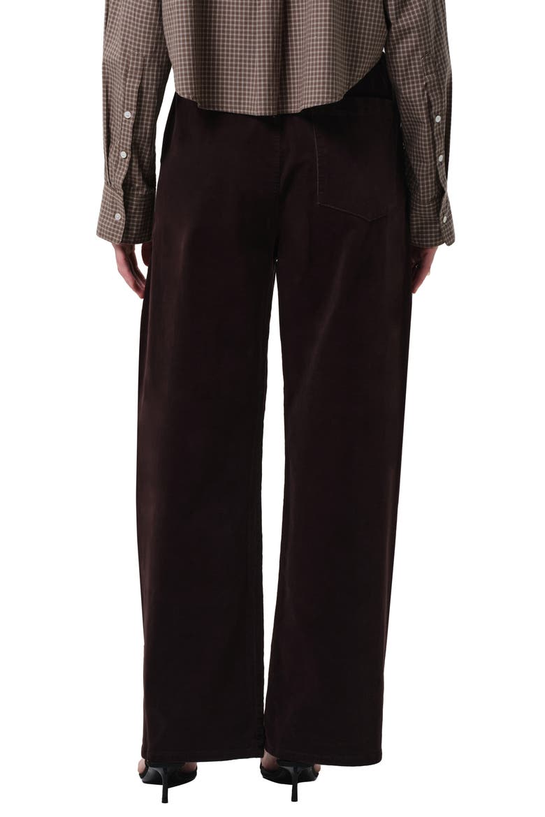 Aurora Pull-On Stretch Cotton Pants, Alternate, color, BARRISTER DARK BROWN