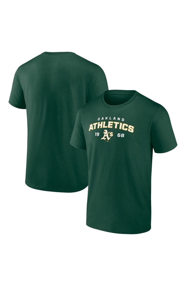 FANATICS Men's Fanatics Branded Green Oakland Athletics Rebel T-Shirt, Alternate, color,