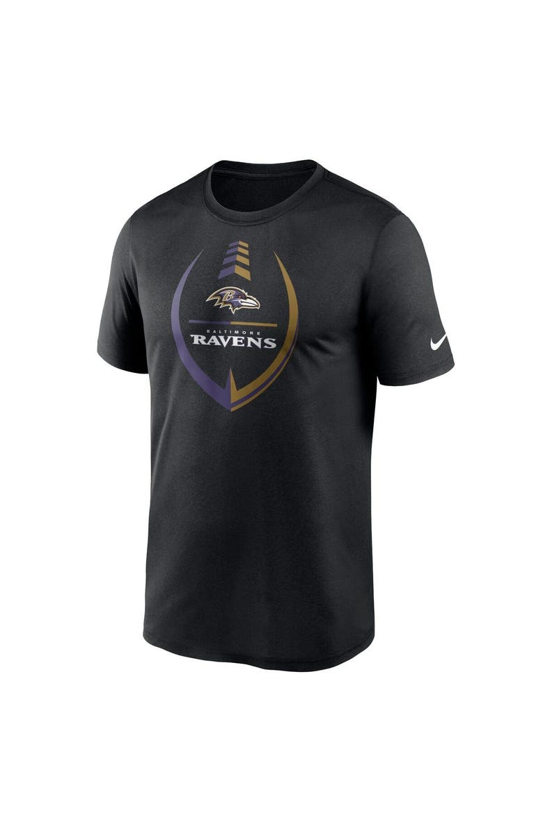 Nike Men's Nike Black Baltimore Ravens Icon Legend Performance T-Shirt, Alternate, color, 