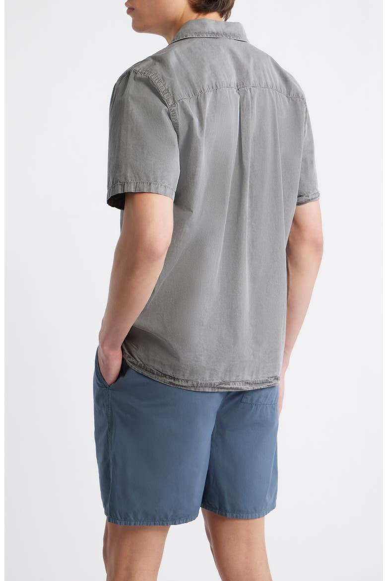Air Cotton Camp Shirt, Alternate, color, SLATE