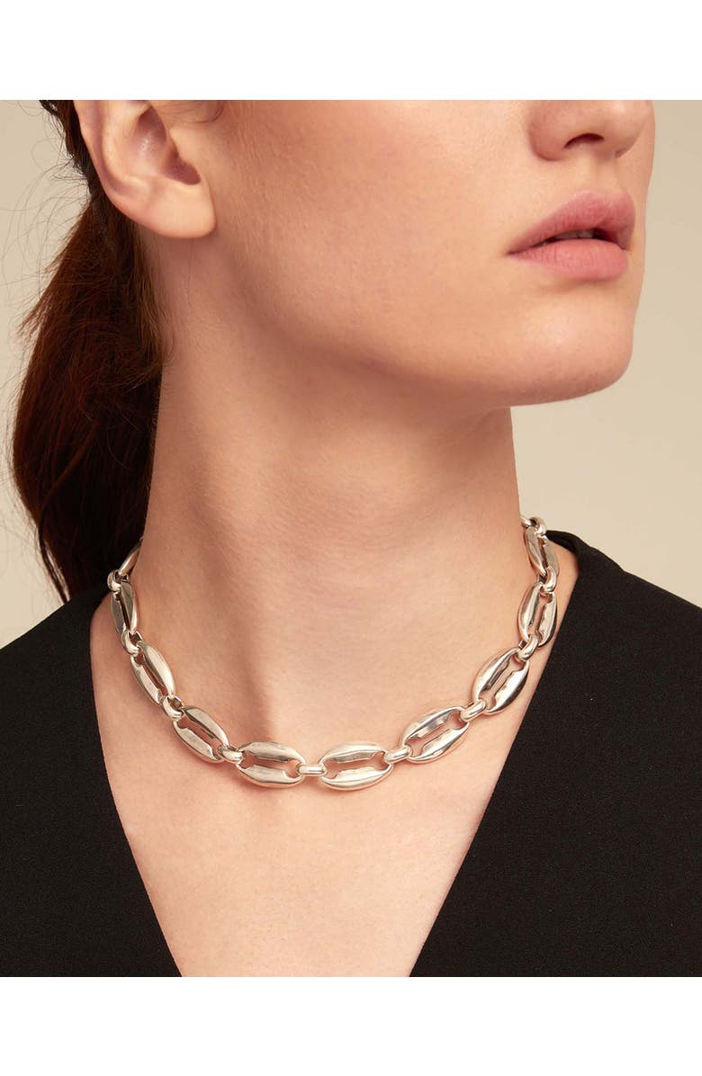 UNODE50 Short Link Chain Necklace, Alternate, color, Silver