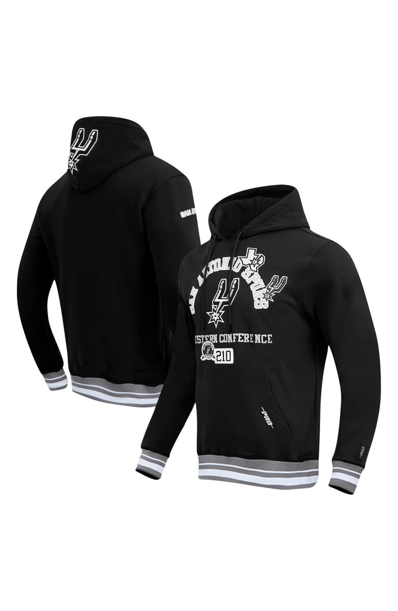 PRO STANDARD Men's Pro Standard Black San Antonio Spurs Area Code Pullover Hoodie, Main, color, Black