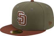 New Era Men's New Era Olive/Brown San Diego Padres Color Pack 59FIFTY Fitted Hat