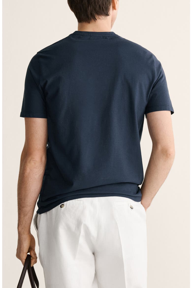 Slim Fit Cotton T-Shirt, Alternate, color, NAVY