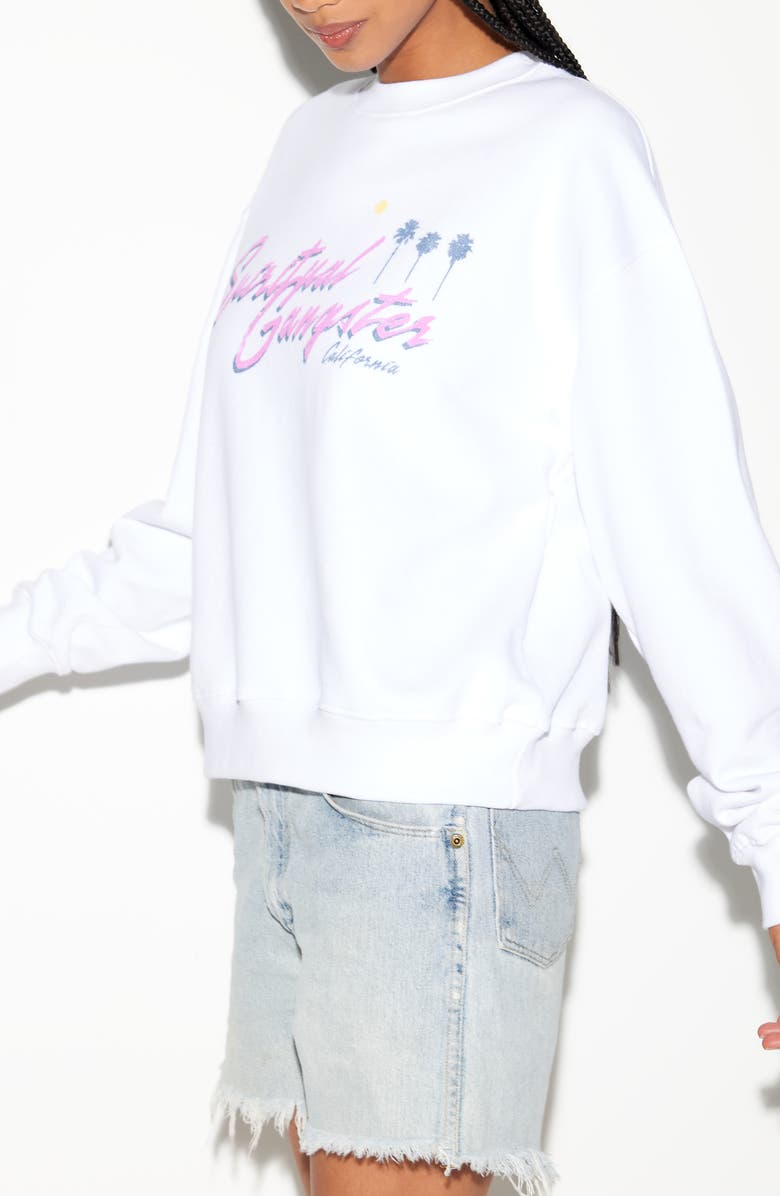 Spiritual Gangster Palm Trees La Brea Cotton Graphic Sweatshirt, Alternate, color, 