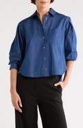 Derek Lam 10 Crosby Estrella Crop Button-Up Shirt