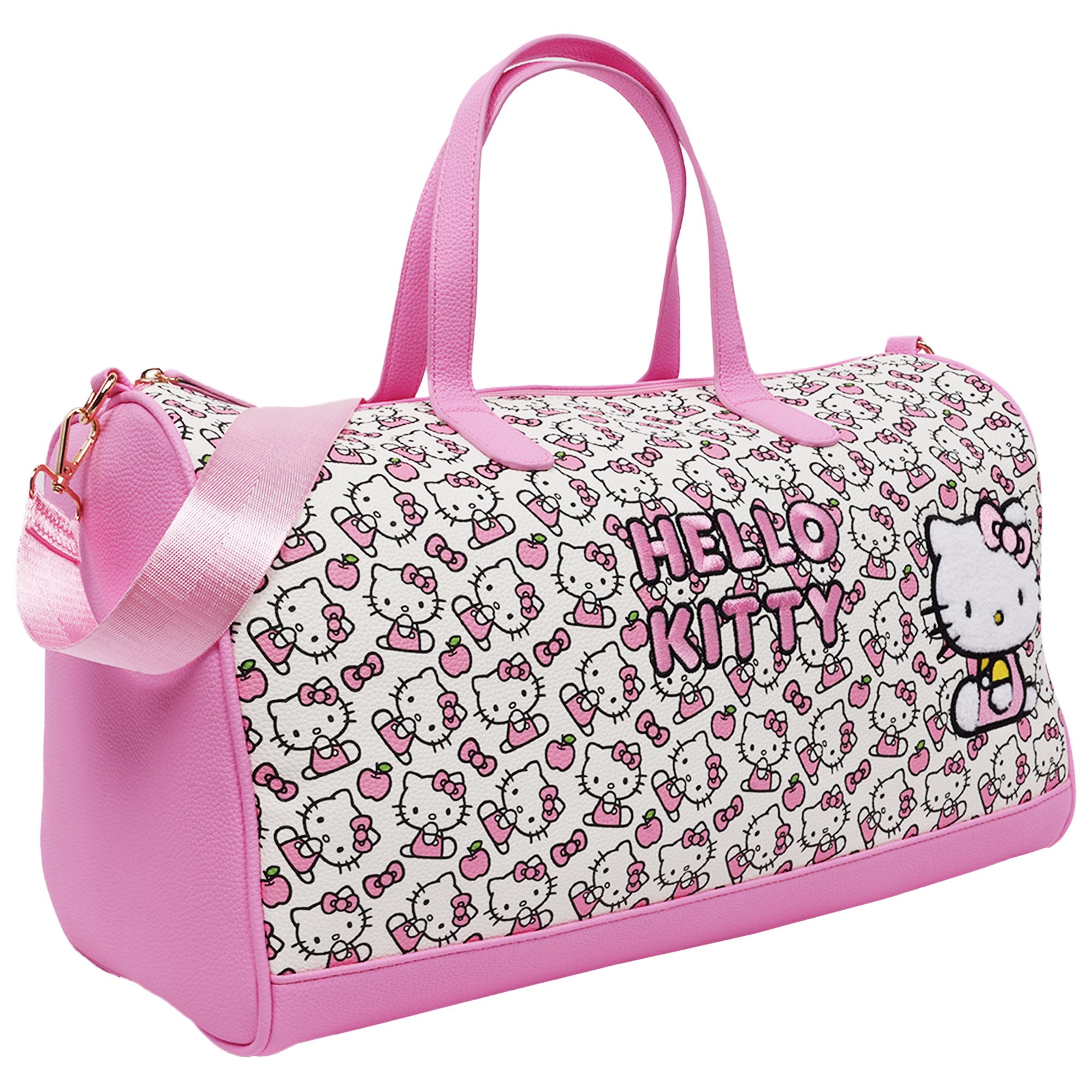 FUL/SANRIO Hello Kitty Pink & White Weekender Duffel Bag, Alternate, color, Red