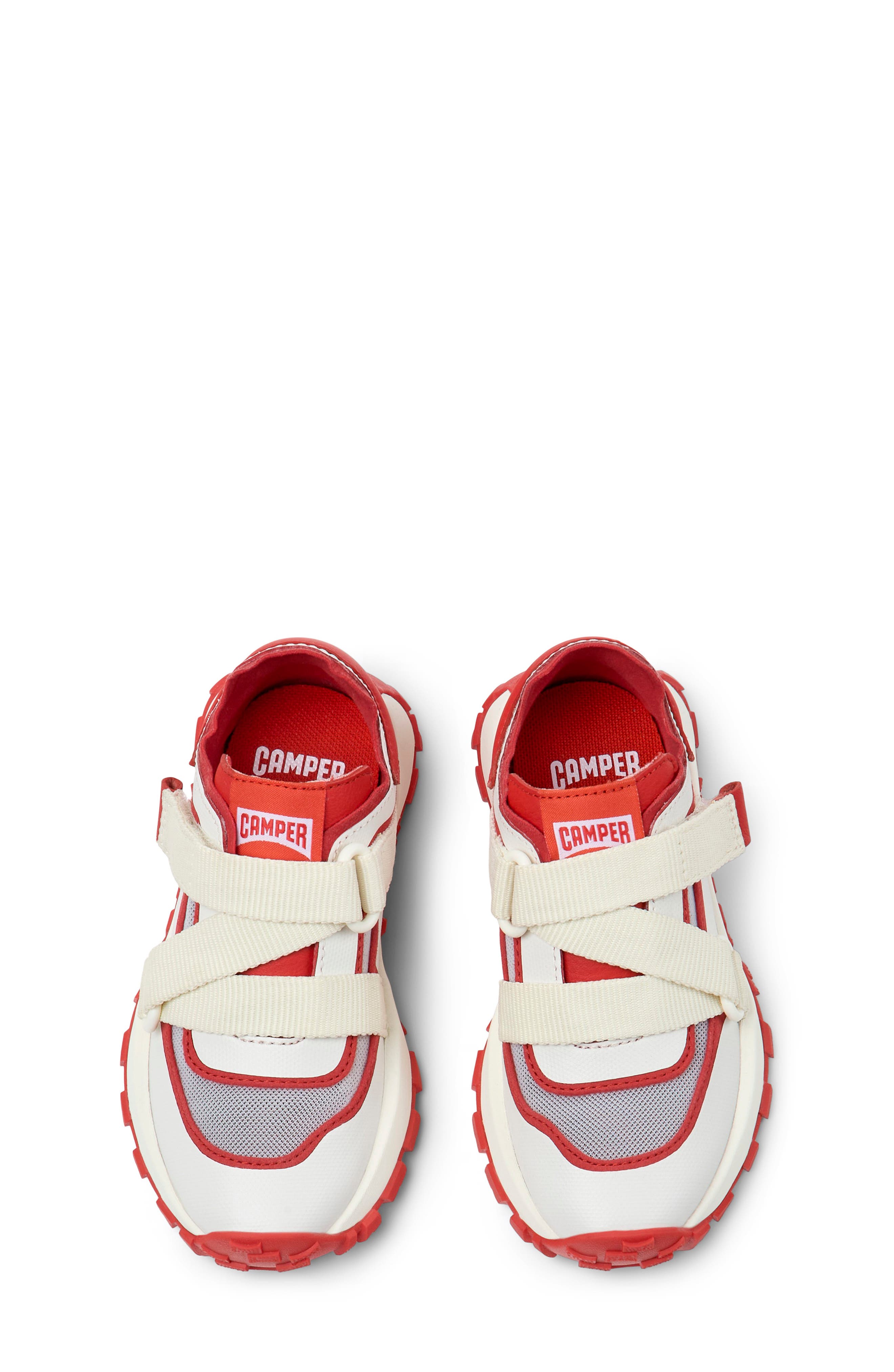 Camper Kids' Drift Trail Sneaker, Alternate, color, Natural/ Red