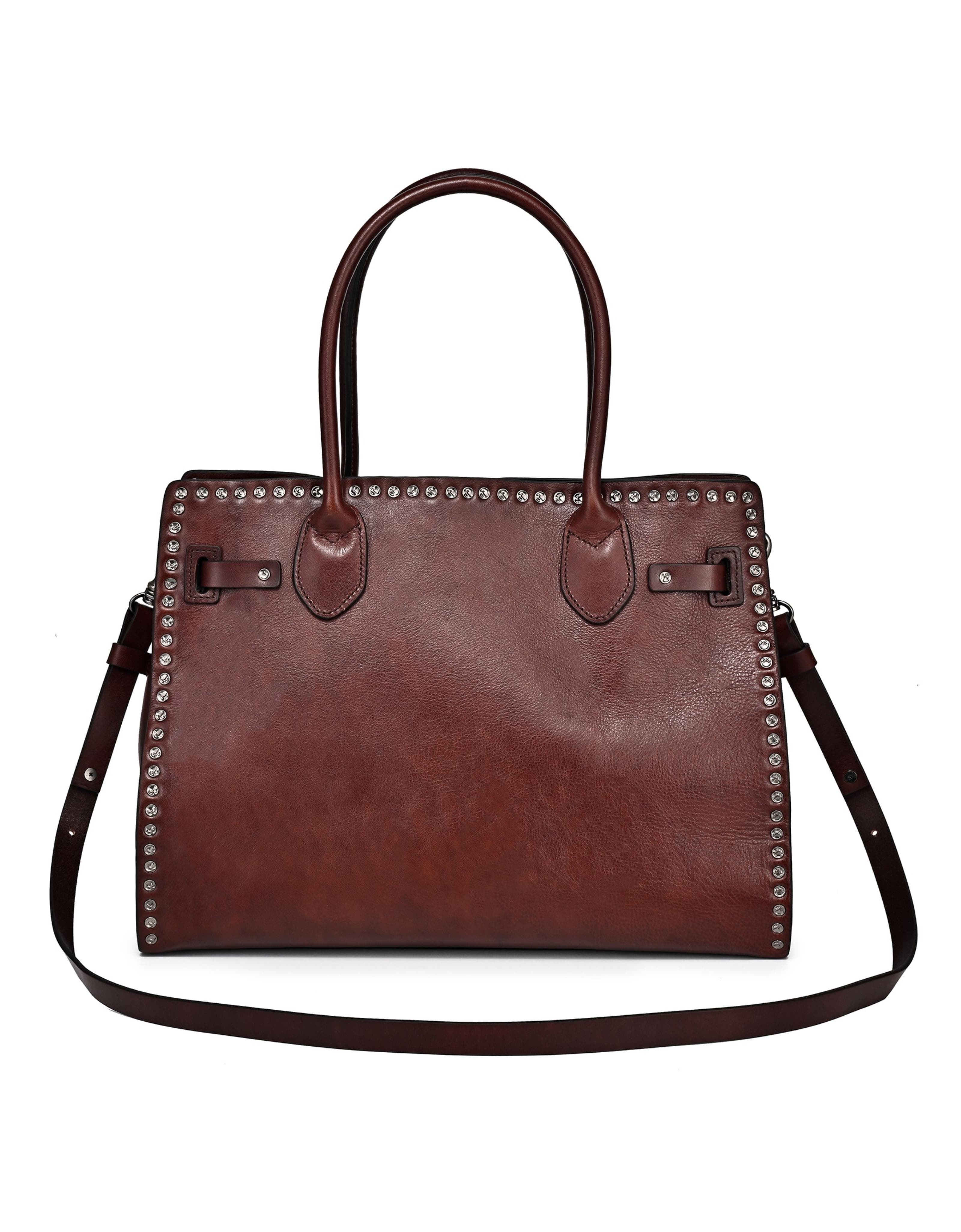 Westland Genuine Leather Textured Heritage Tote, Alternate, color, Coffee