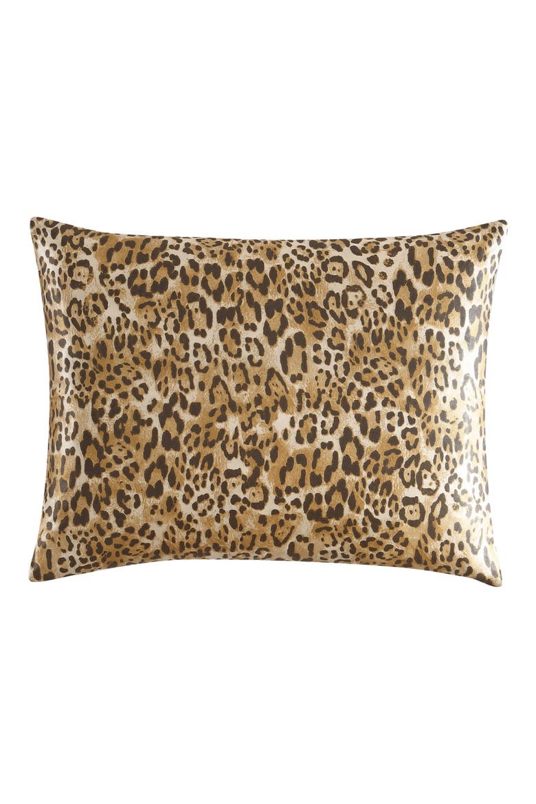 Monica Leopard Print Comforter Set, Alternate, color, BROWN