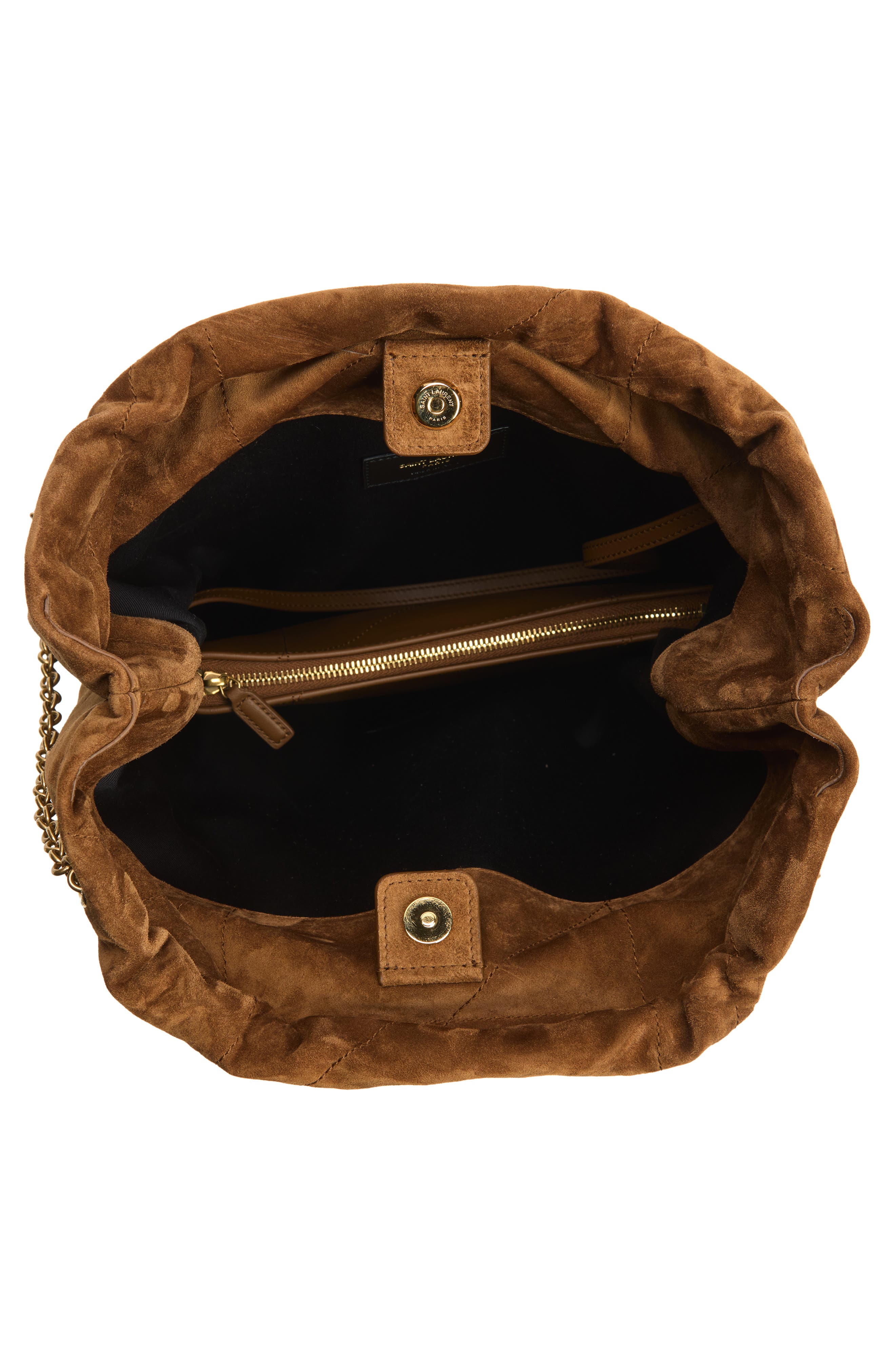Jamie Suede Pouch Bag, Alternate, color, CARAMEL COGNAC