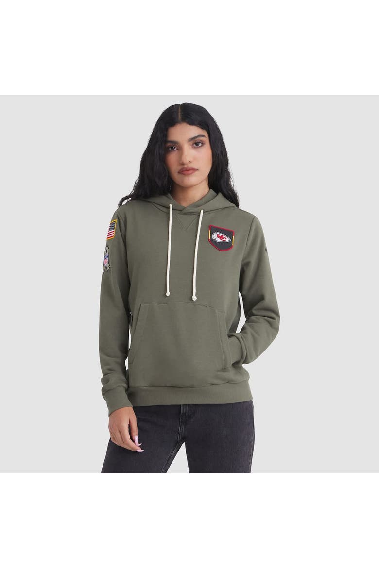 Women's Nike Olive Kansas City Chiefs 2025 Salute to Service Sideline Standard Issue Dri-FIT Hoodie, Alternate, color, Olive