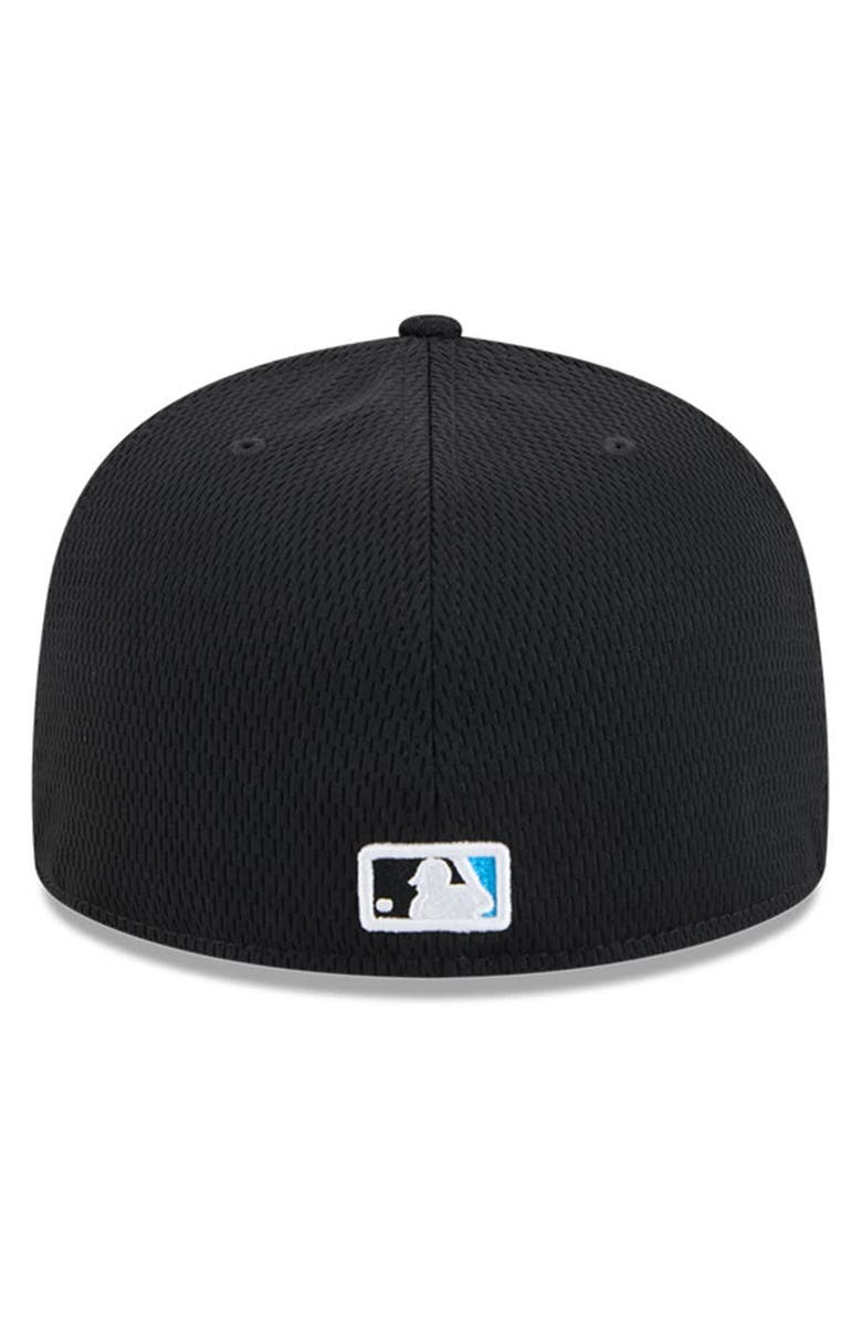 New Era Men's New Era Black Miami Marlins 2025 MLB Clubhouse 59FIFTY Fitted Hat, Alternate, color, 