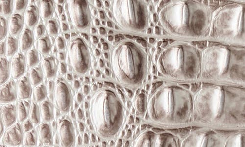 Brahmin Katie Croc Embossed Leather Crossbody Bag In White