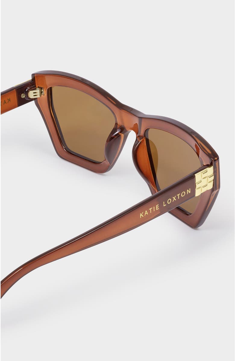 Katie Loxton Palma Sunglasses, Alternate, color, Chocolate Transparent