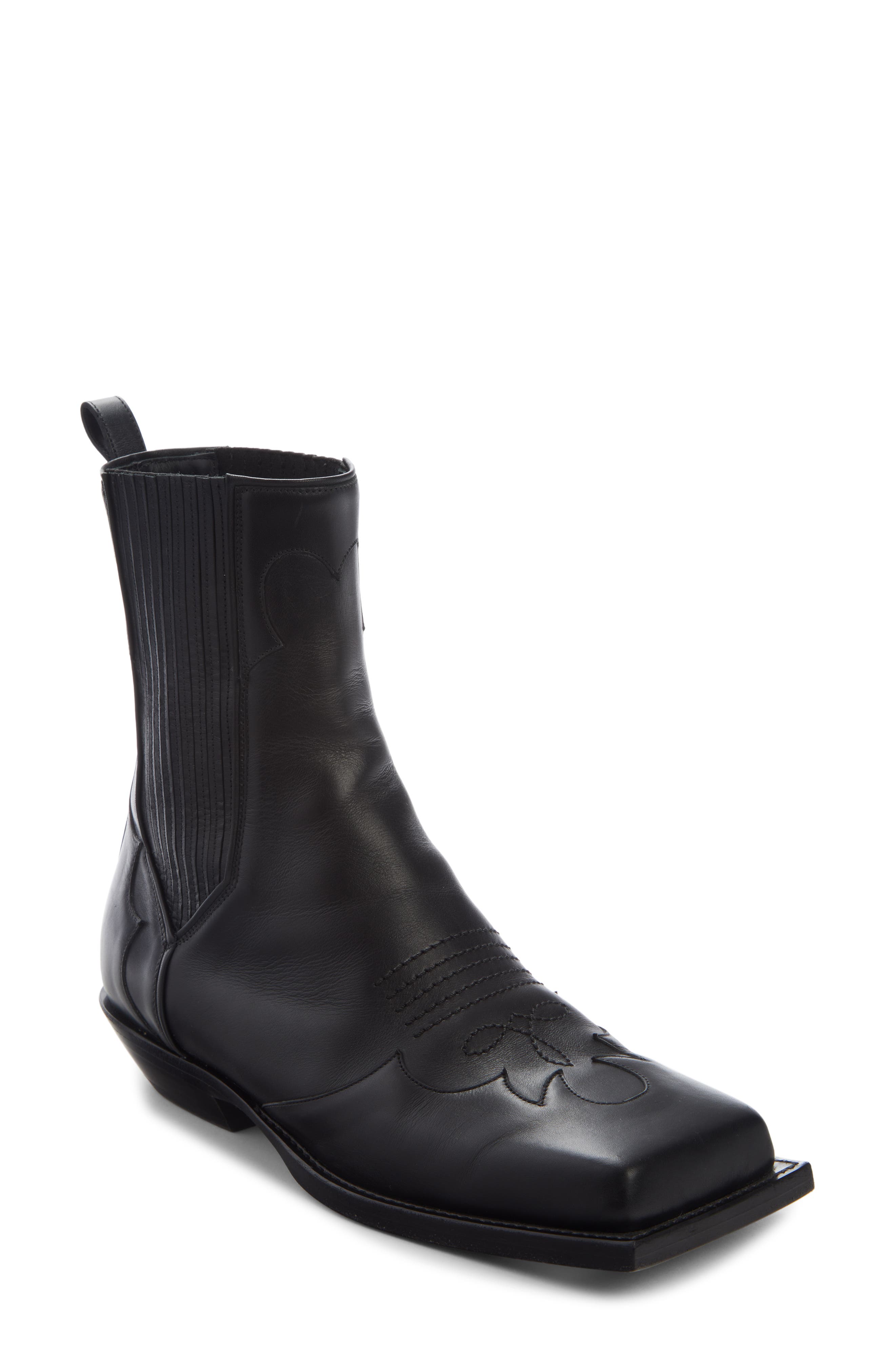 Balmain Square Toe Western Boot, Main, color, 