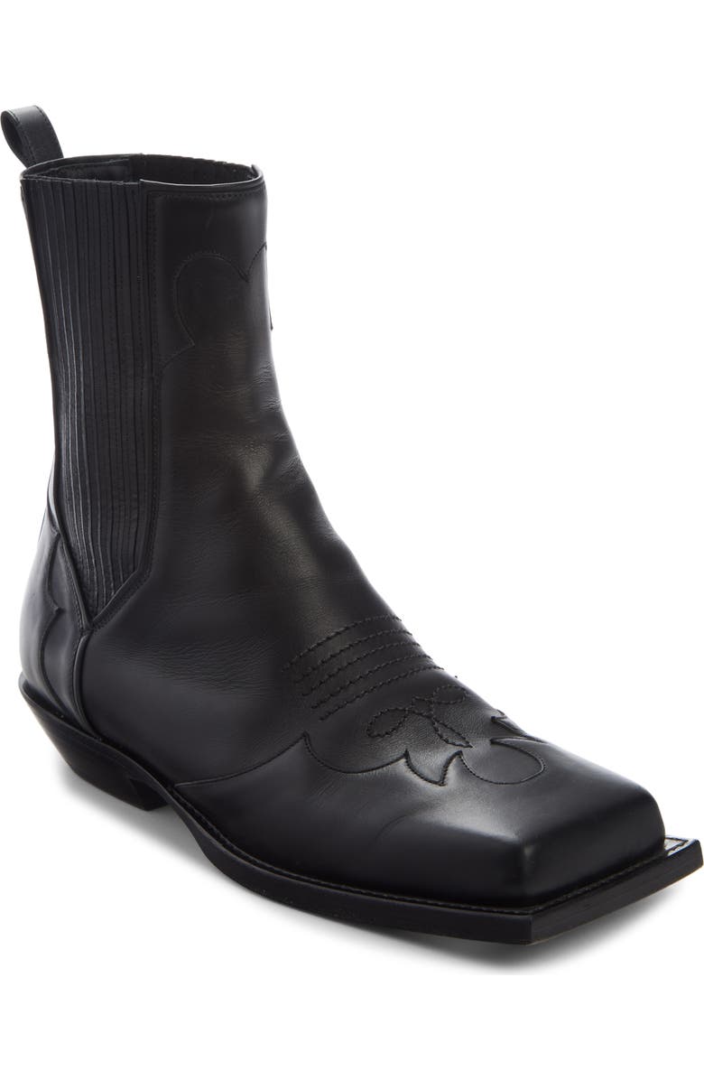 Balmain Square Toe Western Boot, Main, color,
