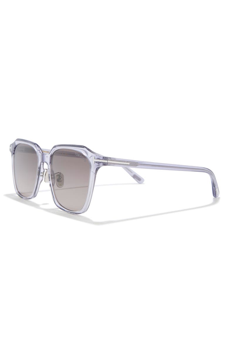 TOM FORD 53mm Square Sunglasses, Alternate, color, Grey/ Other / Gradient Smoke