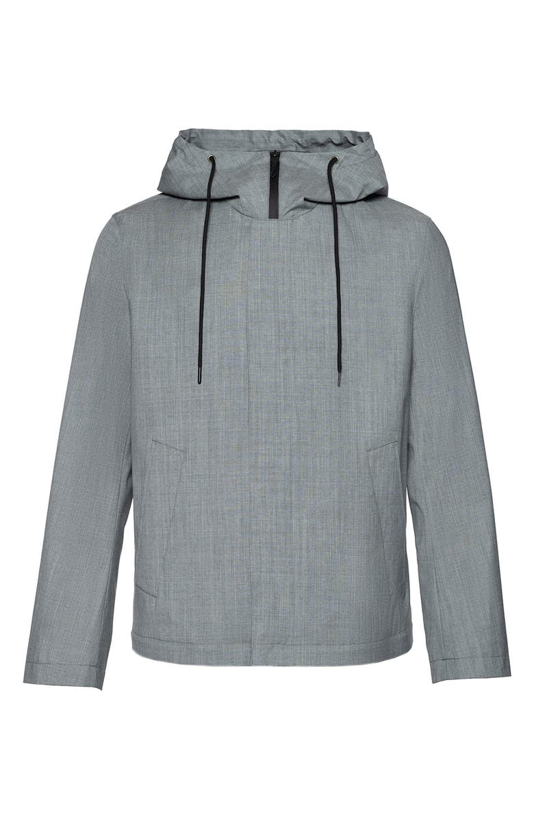 Cardinal of Canada Trent Water Repellent Convertible Wool Blend Coat, Alternate, color, Light Grey