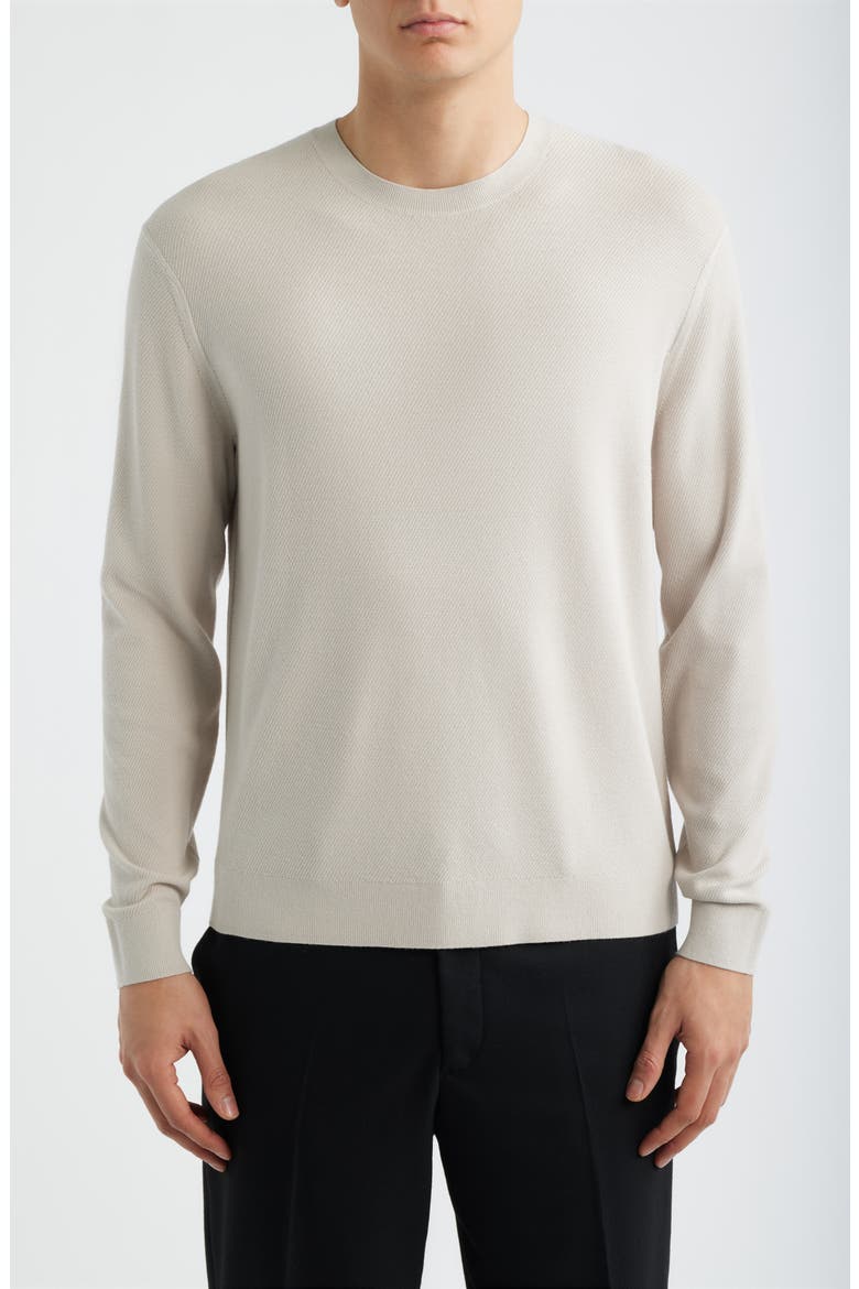 Riland Crewneck Sweater, Main, color, SILVER CLOUD