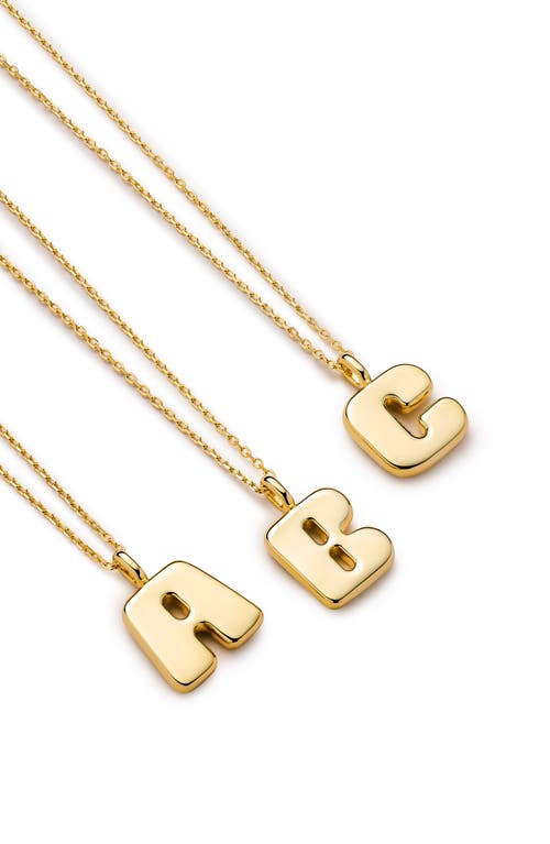 Ana Luisa Letter Necklace In Gold