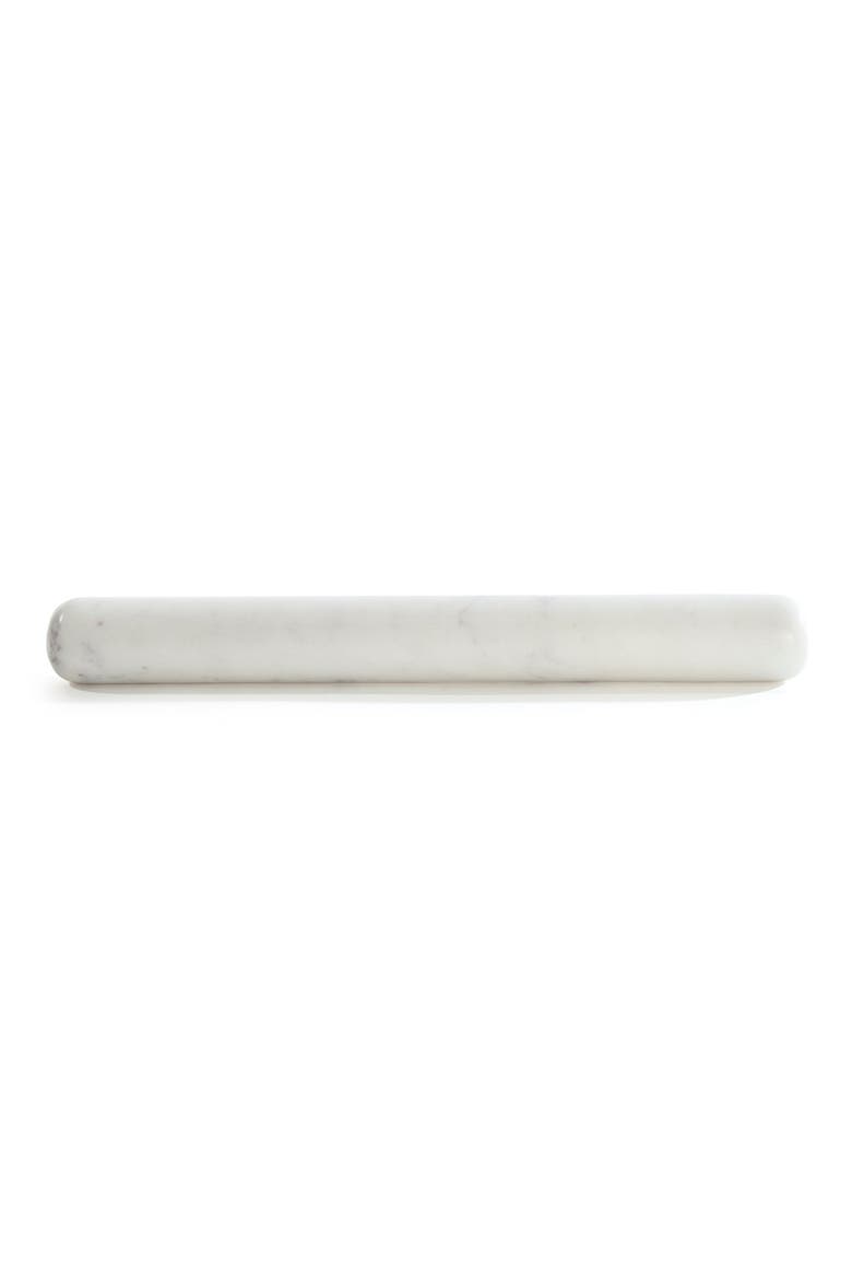 Mara Marble Rolling Pin, Main, color, WHITE