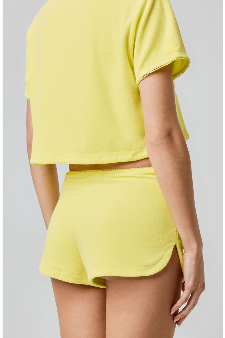 French Terry Shorts, Alternate, color, YELLOW IRIS