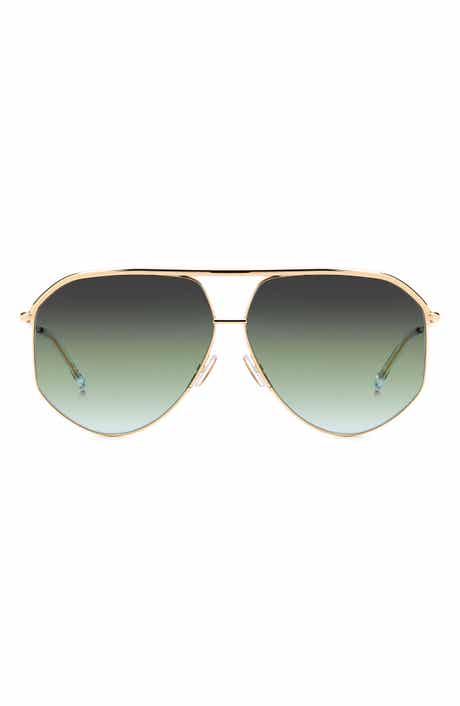 Isabel Marant Wild Metal 64mm Gradient Oversize Aviator Sunglasses