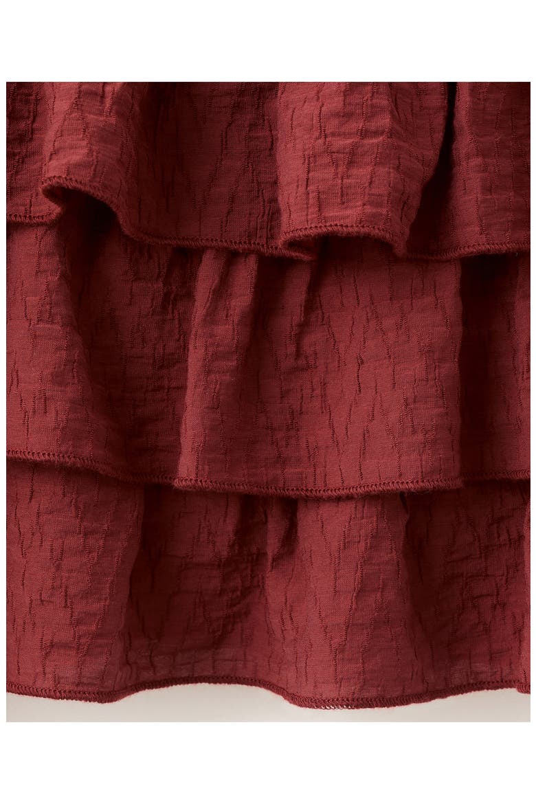 Ruffled Miniskirt, Alternate, color, BURNT ORANGE