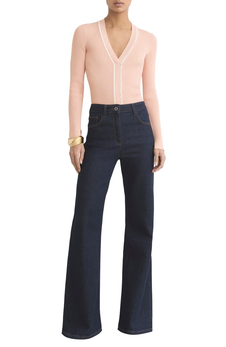 Reiss Lauri Craft Stitch Cable Knit Top, Alternate, color, 