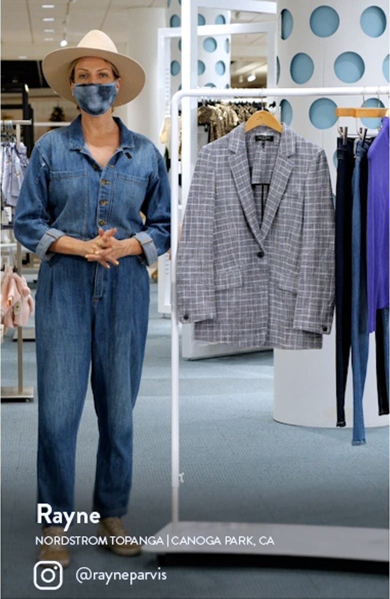 Deconstructed Check Blazer, sales video thumbnail