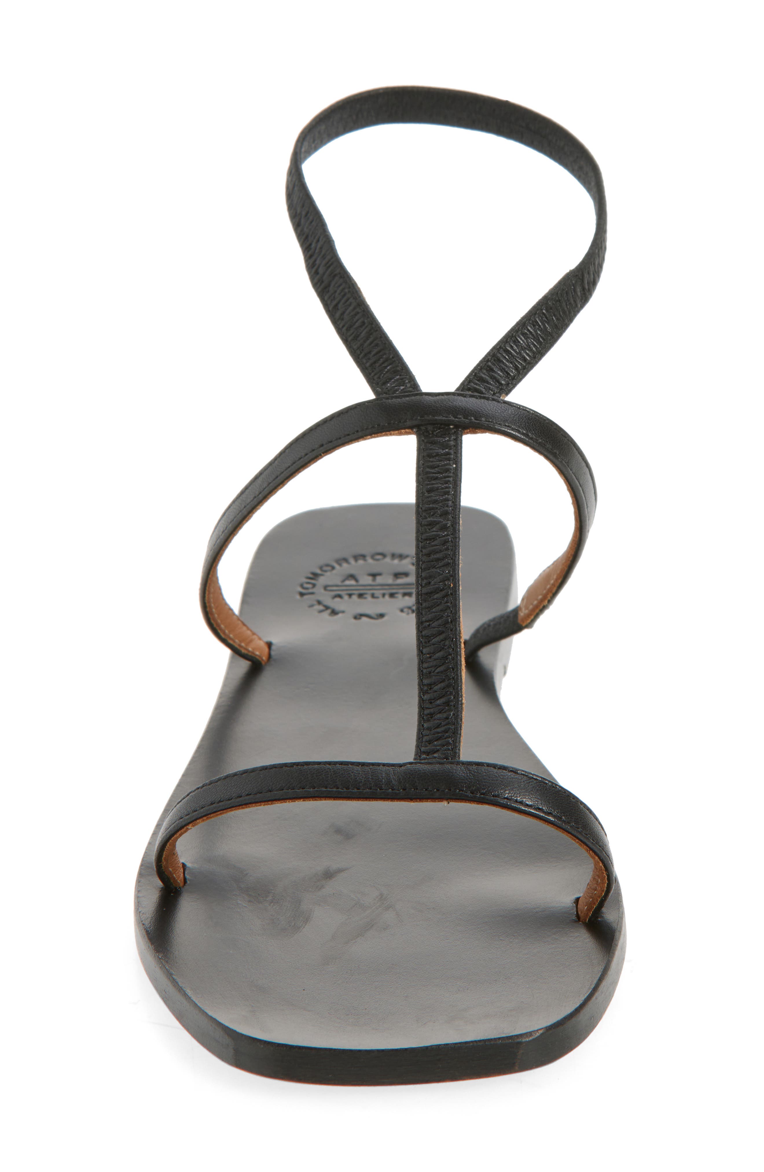 ATP ATELIER Delebbio Ankle Strap Sandal, Alternate, color, Black