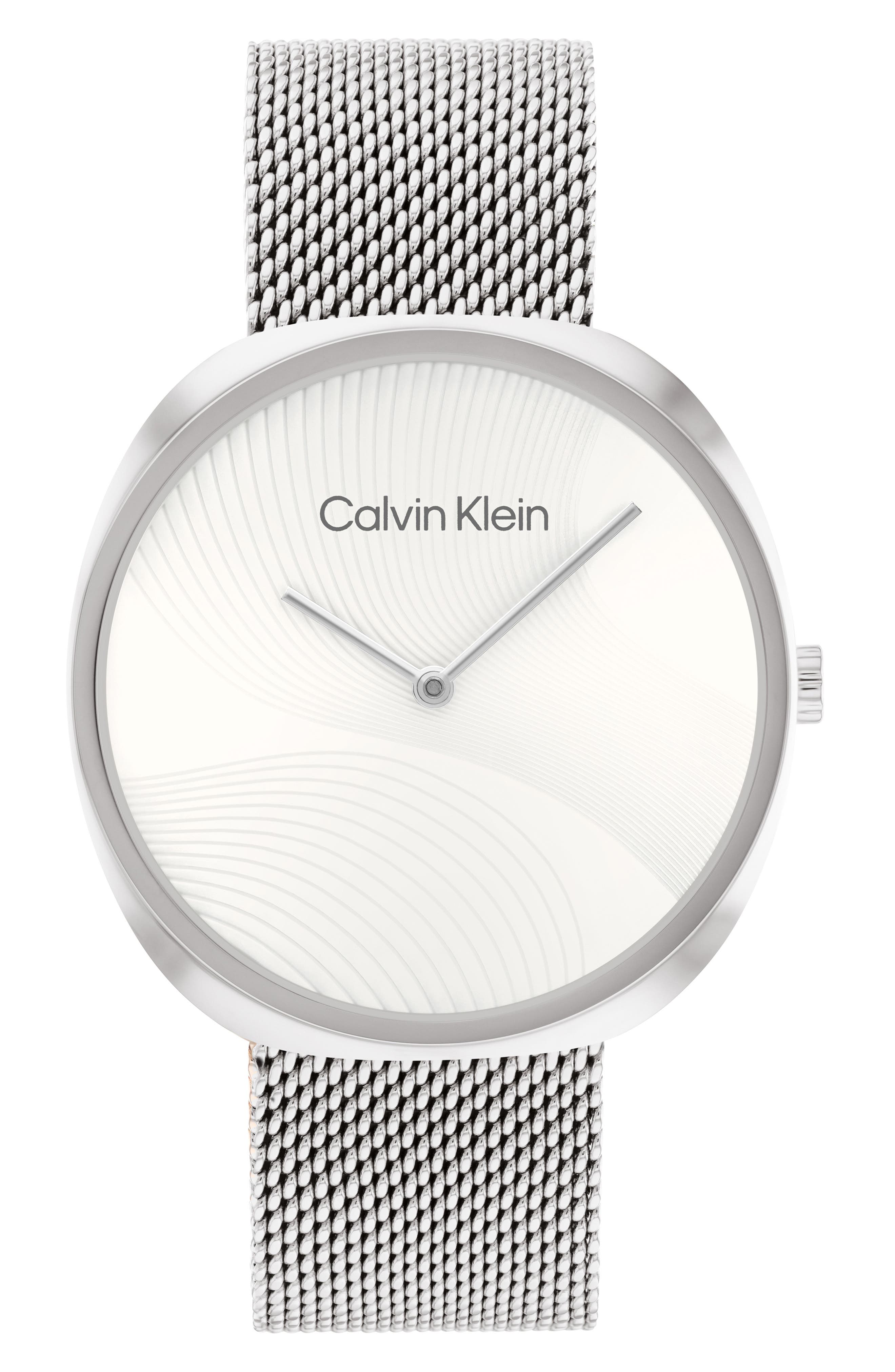 Calvin Klein Mesh Strap Watch, 36.6mm