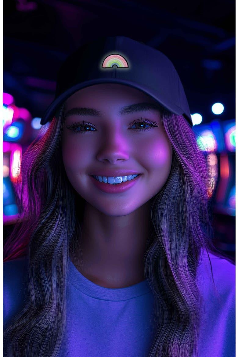 Rainbow Hat, Alternate, color, Navy Blue