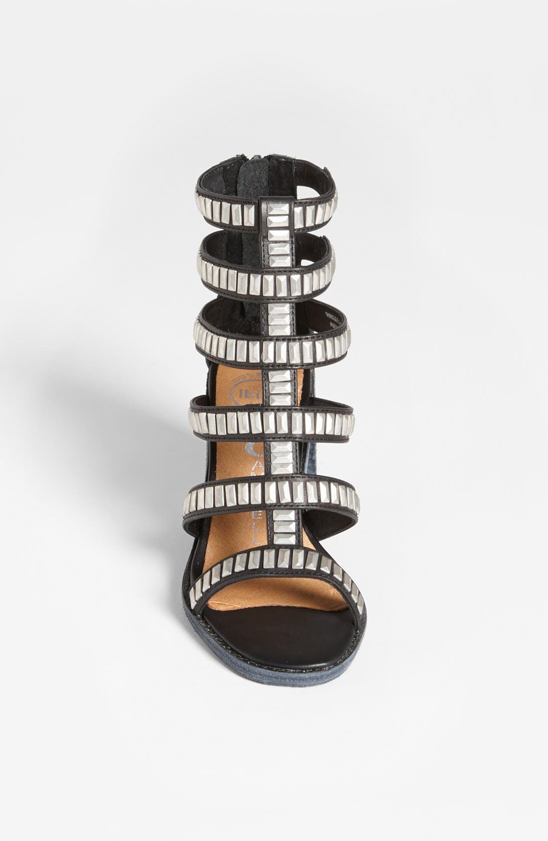 'Potomac' Sandal, Alternate, color, BLACK/ SILVER