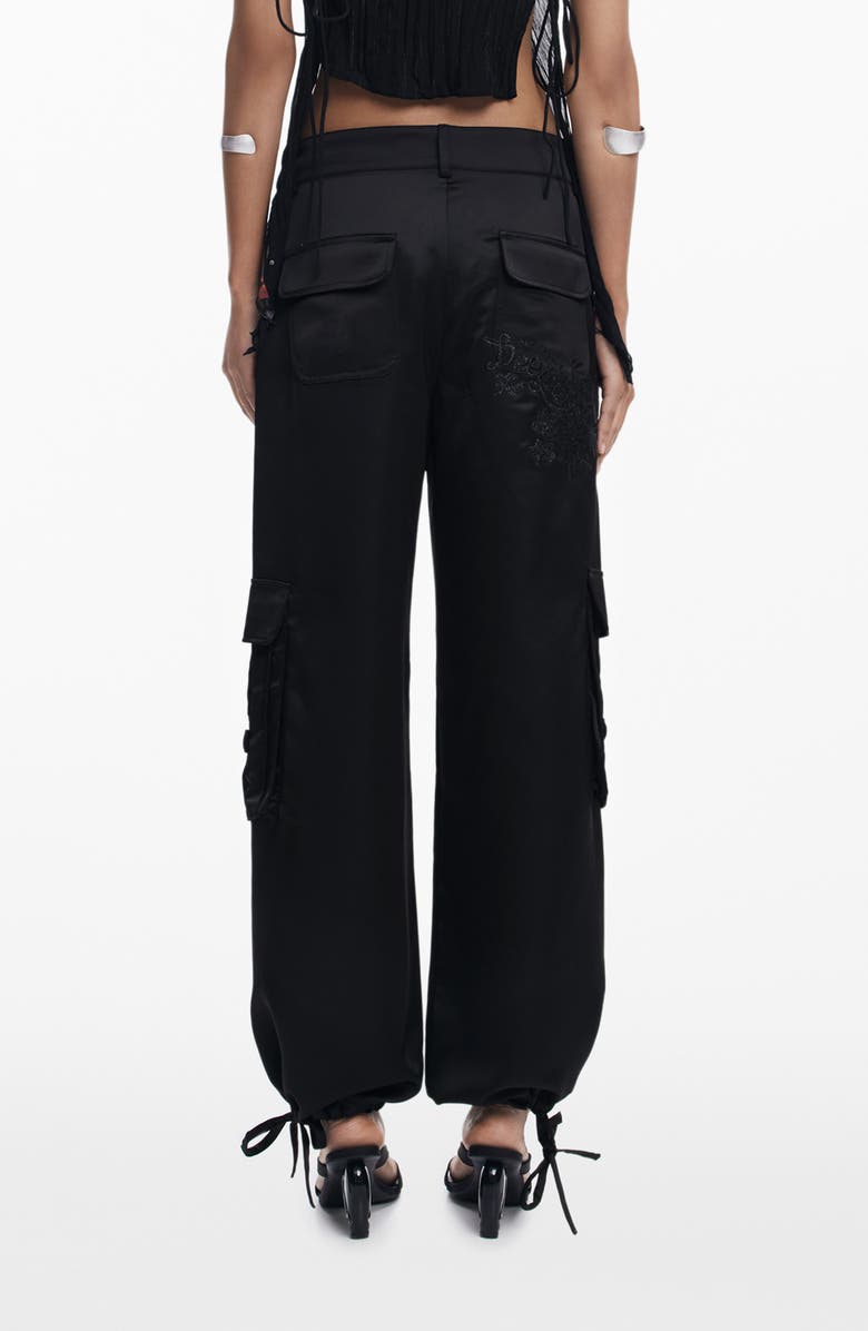 Desigual Cargo Pants, Alternate, color, Black